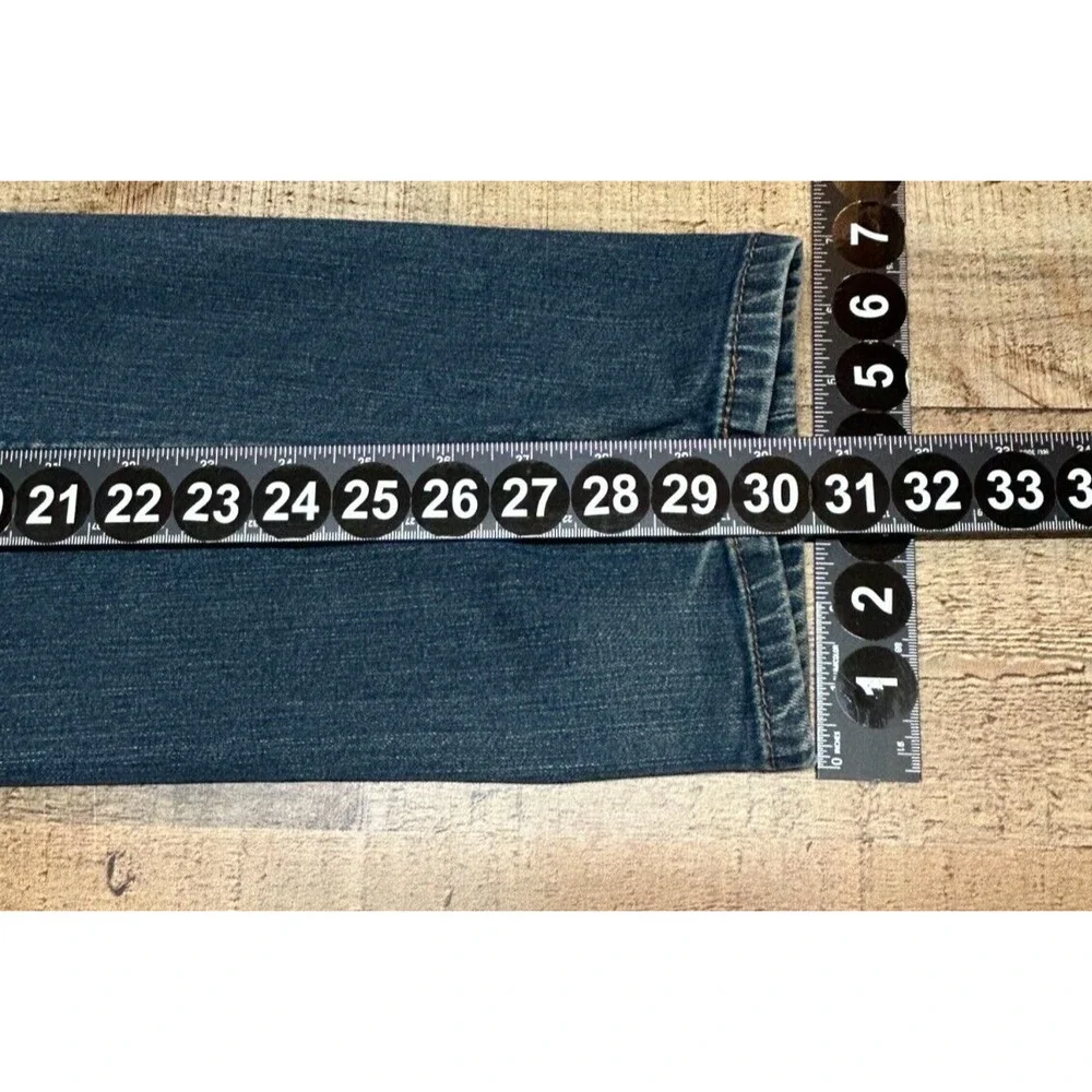 Levis 505 Jeans Mens 31X32 Blue Faded Whiskering Actual 31X30 Medium Wash‎